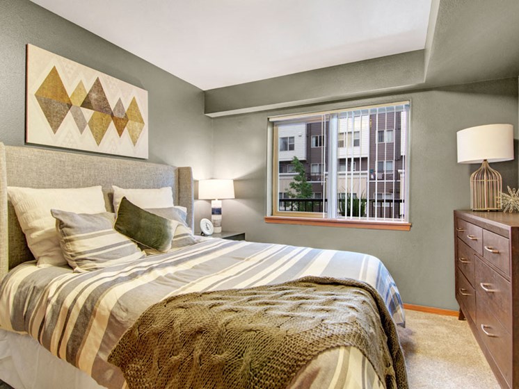 Model Bedroom | Apartments in Shoreline WA | Echo Lake